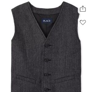 Gray Button-Up Vest 5/6